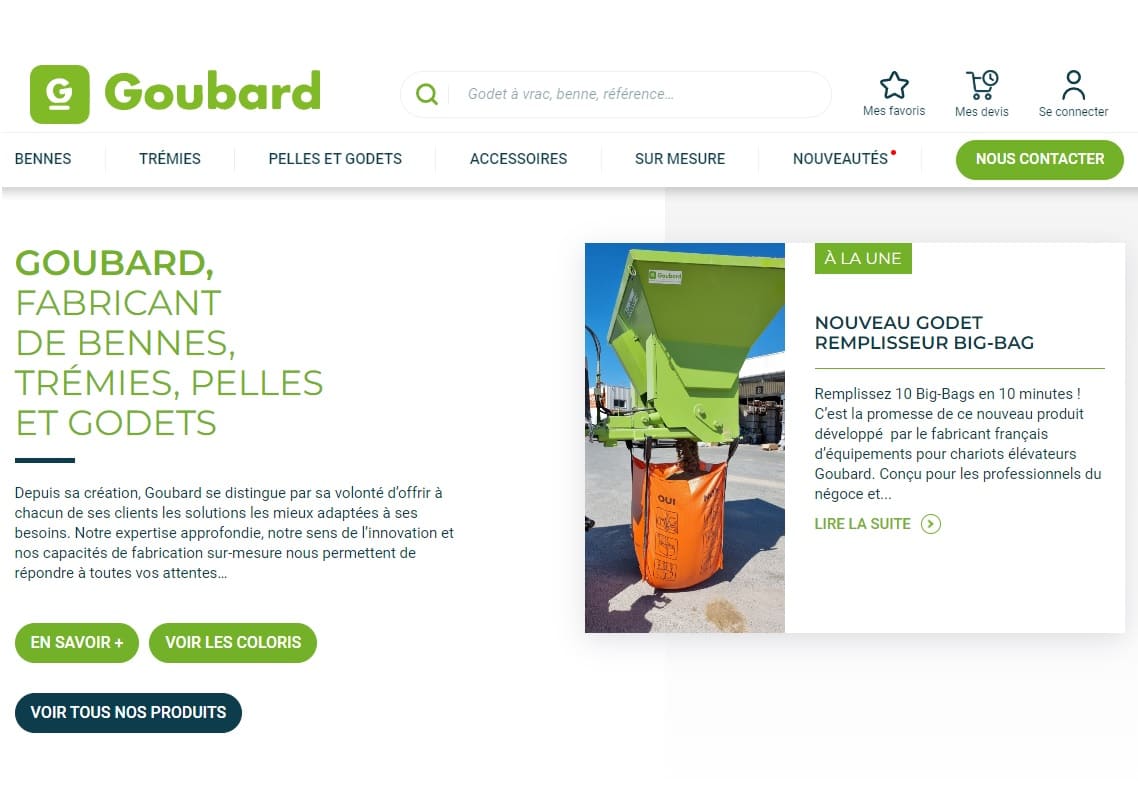  Le nouveau site web GOUBARD est en ligne ! 