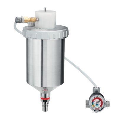  Godet avec agitateur pour l‘application de produits qui se déposent rapidement 