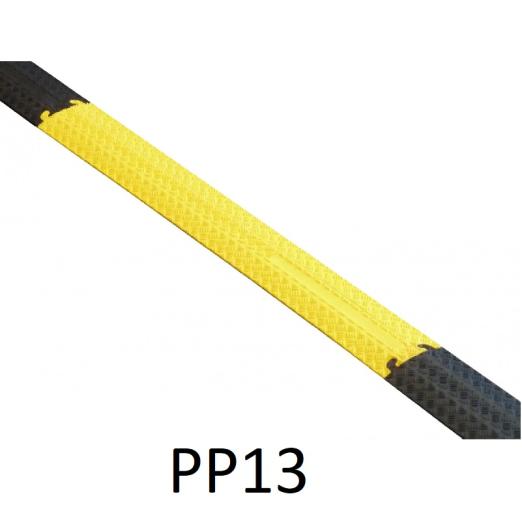 Passage de câble piéton - jaune et noir 1 canal PP13 - CABLE EQUIPEMENTS