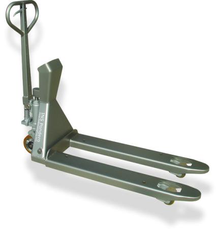 Transpalette peseur semi inox 2000 kg 304L HPS400