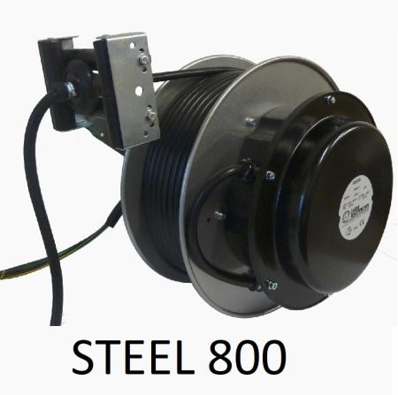 Enrouleur à carter acier ouvert  IP 65 - STEEL 800