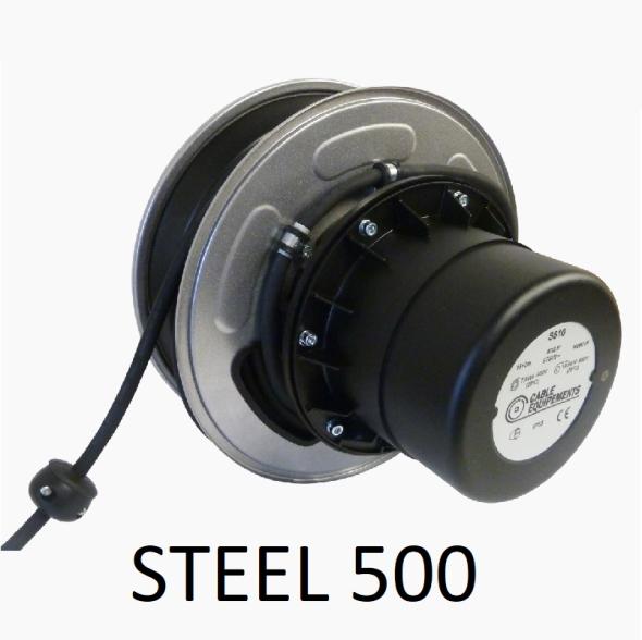 Enrouleur de câble à carter acier STEEL 500