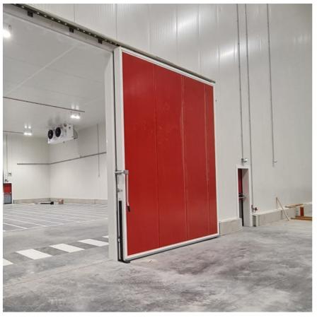 Porte coulissante positive ou négative