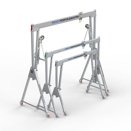 Portique aluminium ATEX anticorrosion de 500 kg à 5 tonnes - REID LIFTING FRANCE