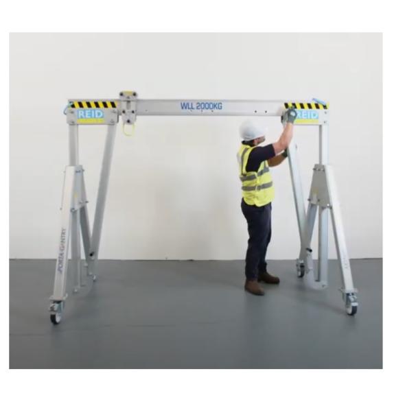 Portique de levage démontable - assemblable par une personne seule