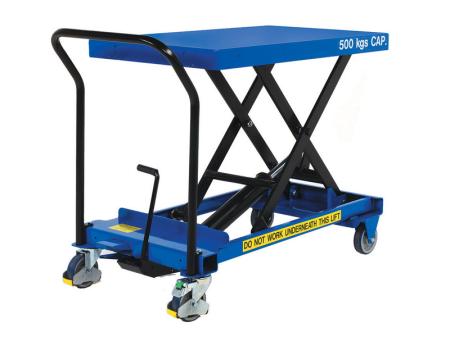 Table élevatrice manuelle roulante industrielle SCSM