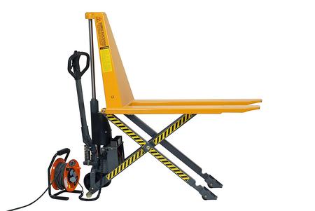 Transpalette à ciseaux et levée électrique acier peint - OA379/220V