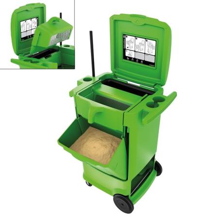 Chariot distributeur et recycleur d'absorbant TOUCAN BOX