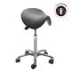 Siège-selle à roulettes Dalton PU - Alu50 - assise active