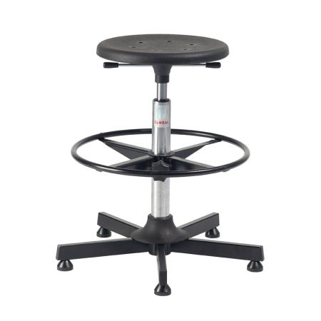 Tabouret polyuréthane à piétement en étoile - assise active Sigma - Stella 70-4-001-1-000