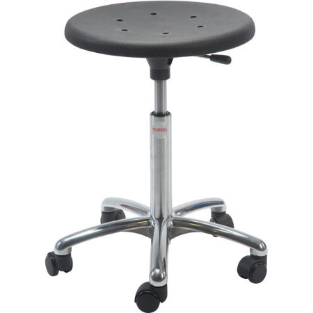 Tabouret professionnel polyuréthane Sigma - Alu50 - assise active