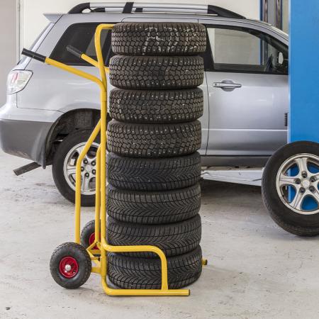 Vente Diable acier porte pneus à roues gonflables - 200 kg (ACTIVERGO)