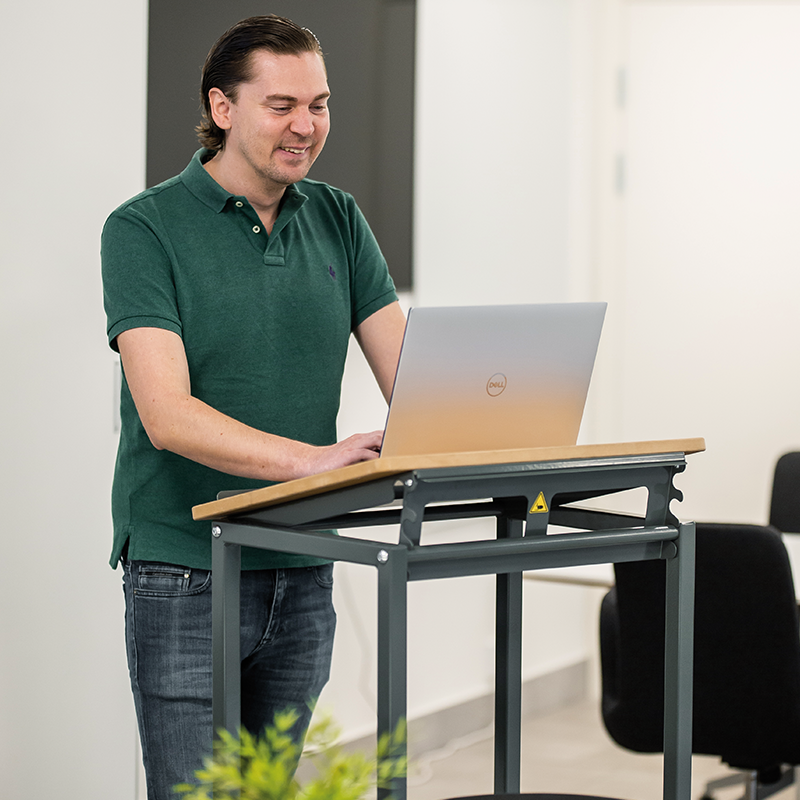 Prix Table de travail mobile à hauteur réglable - plateau inclinable*