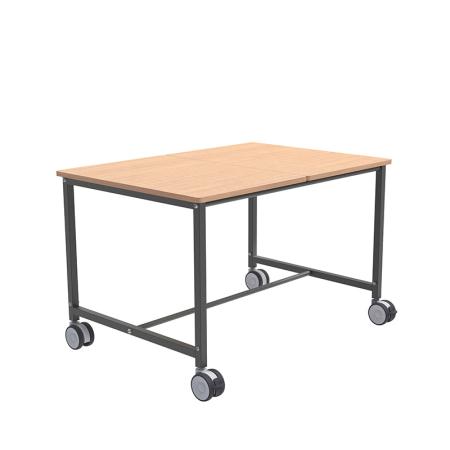 Table de travail mobile à hauteur réglable - plateau inclinable*