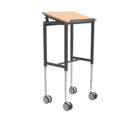Fourniture Table de travail mobile à hauteur réglable - plateau inclinable*