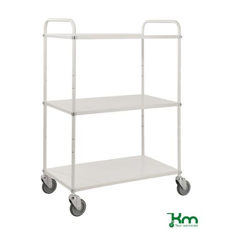 Vente Chariot desserte haut 3,4 ou 5 étagères réversibles 250 kg - KM4124-EB (ACTIVERGO)