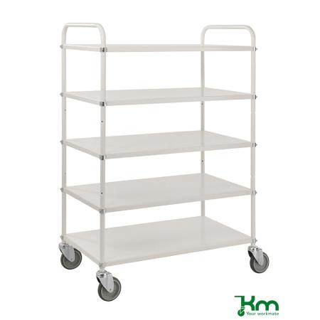 SAV Chariot desserte haut 3,4 ou 5 étagères réversibles 250 kg - KM4124-EB