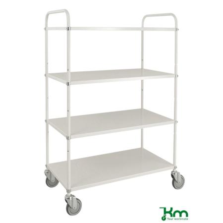 Fourniture Chariot desserte haut 3,4 ou 5 étagères réversibles 250 kg - KM4124-EB