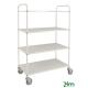 Fourniture Chariot desserte haut 3,4 ou 5 étagères réversibles 250 kg - KM4124-EB