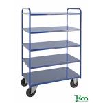 Chariot desserte haut soudé 3 ou 5 étagères 400 kg KM4145-EB - ACTIVERGO