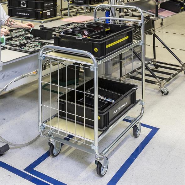 Chariot ESD préparation de commandes 250 kg KM8000-3M-ESD