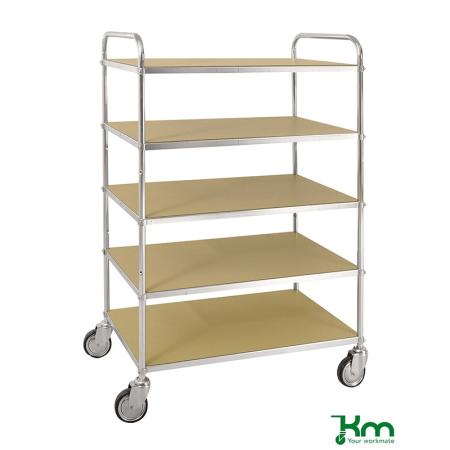 Achat Chariot étagères antistatique - 3 ou 5 niveaux de pose KM4123-ESD