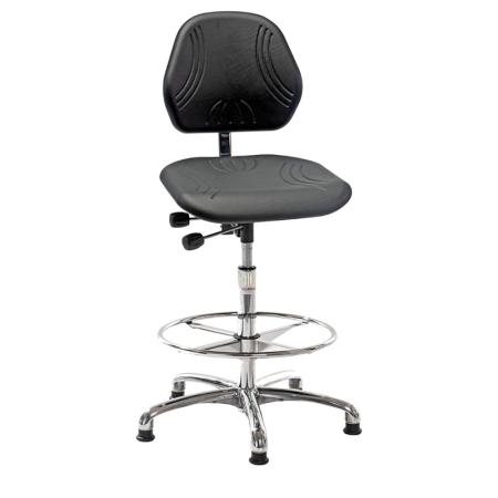 Siège ESD à patins avec repose-pieds Comfort 62-1-002-2-7-2