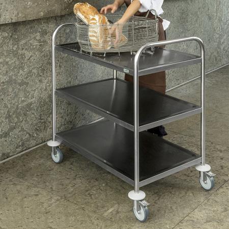 Achat Desserte professionnelle inox C2 3 étagères 100 kg - KM60351