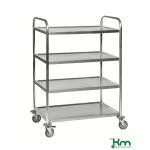 Chariot desserte inox C2 - 4 étagères 100 kg - KM60356 - ACTIVERGO