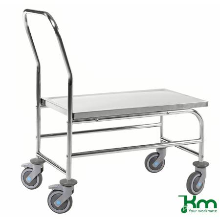 Achat Chariot plateforme surélevée inox C3 avec roulettes inox 100 kg KM60363-S