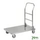 Vente Chariot plateforme inox C2 à poignée repliable 100 kg KM60360 (ACTIVERGO)