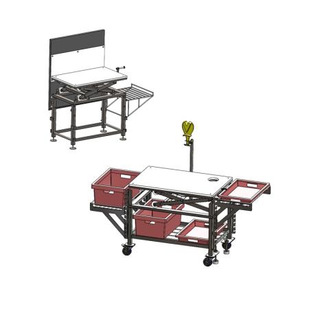 Achat Table ergonomique inox à réglage manuel