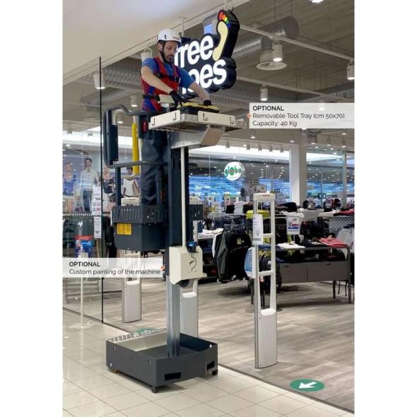 Devis Nacelle manuelle 4 mètres à élévation électrique ELEVAH 40B