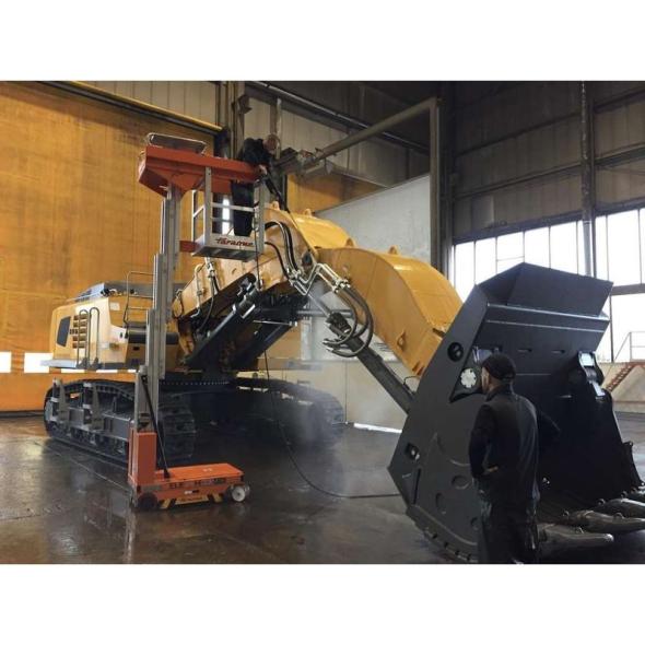 Comparateur Nacelle verticale électrique à panier extensible - déporté