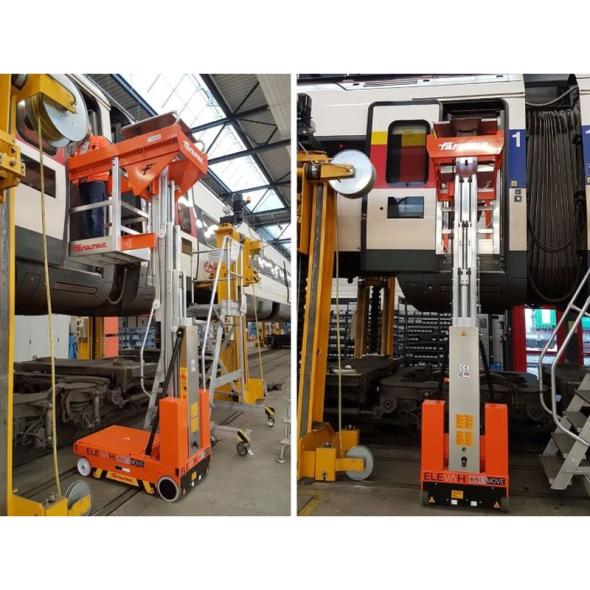 SAV Nacelle verticale électrique à panier extensible - déporté