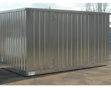 Bungalow de stockage en rétention 350 à 1454 litres - passage de fourches