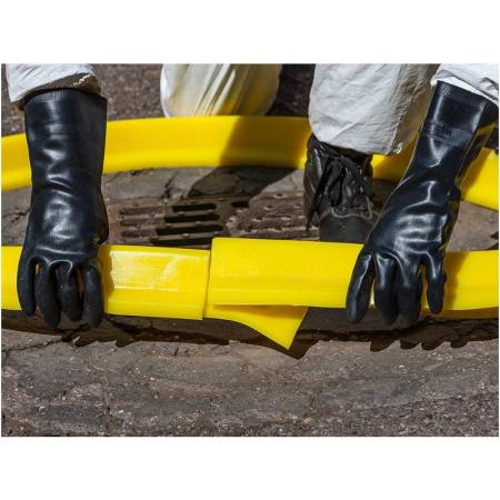 Barrage souple anti-pollution réutilisable en polyuréthane