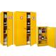 Armoire produits inflammables à fermeture de portes automatique