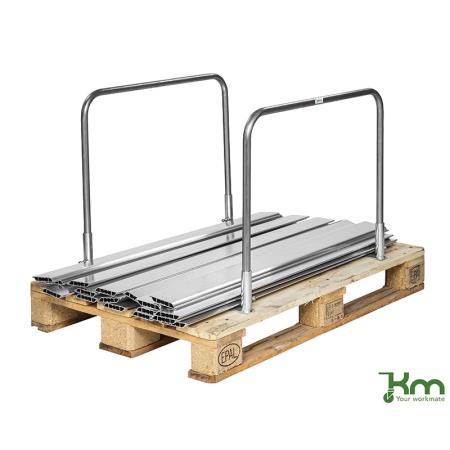 Paire d'arceaux acier pour maintien de charge sur palette