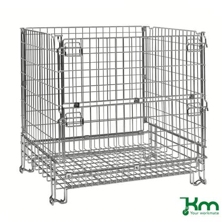 Caisse palette repliable à maille métallique - 1000 kg