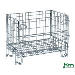 Caisse palette en fil métallique repliable - 300 kg - KM0550085 - ACTIVERGO