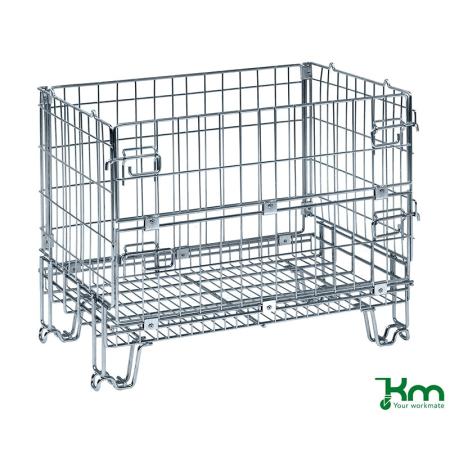 Caisse palette en fil métallique repliable - 300 kg - KM0550085