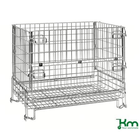 Achat Caisse palette pliable gerbable à maille métallique 1000 kg - KM079119