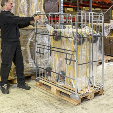 Prix Réhausse-palette Euro tubulaire à demi porte repliable KM901000