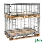 Entourage de palette Euro amovible grillagé 1220 x 820 mm 4 hauteurs - ACTIVERGO