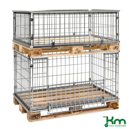 Entourage de palette Euro amovible grillagé 1220 x 820 mm 4 hauteurs