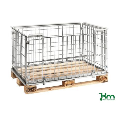 Devis Entourage de palette Euro amovible grillagé 1220 x 820 mm 4 hauteurs