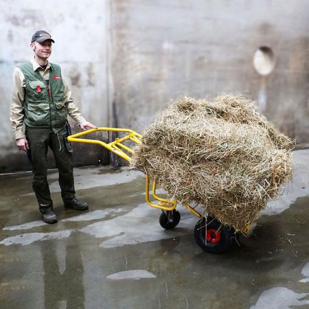 Achat Chariot diable pour bottes de paille et fourrage - 250 kg