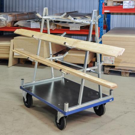 Supports de profilés pour chariot porte-panneaux