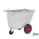 Benne à déchets 3 roues avec anneaux de levage 400 litres - ACTIVERGO